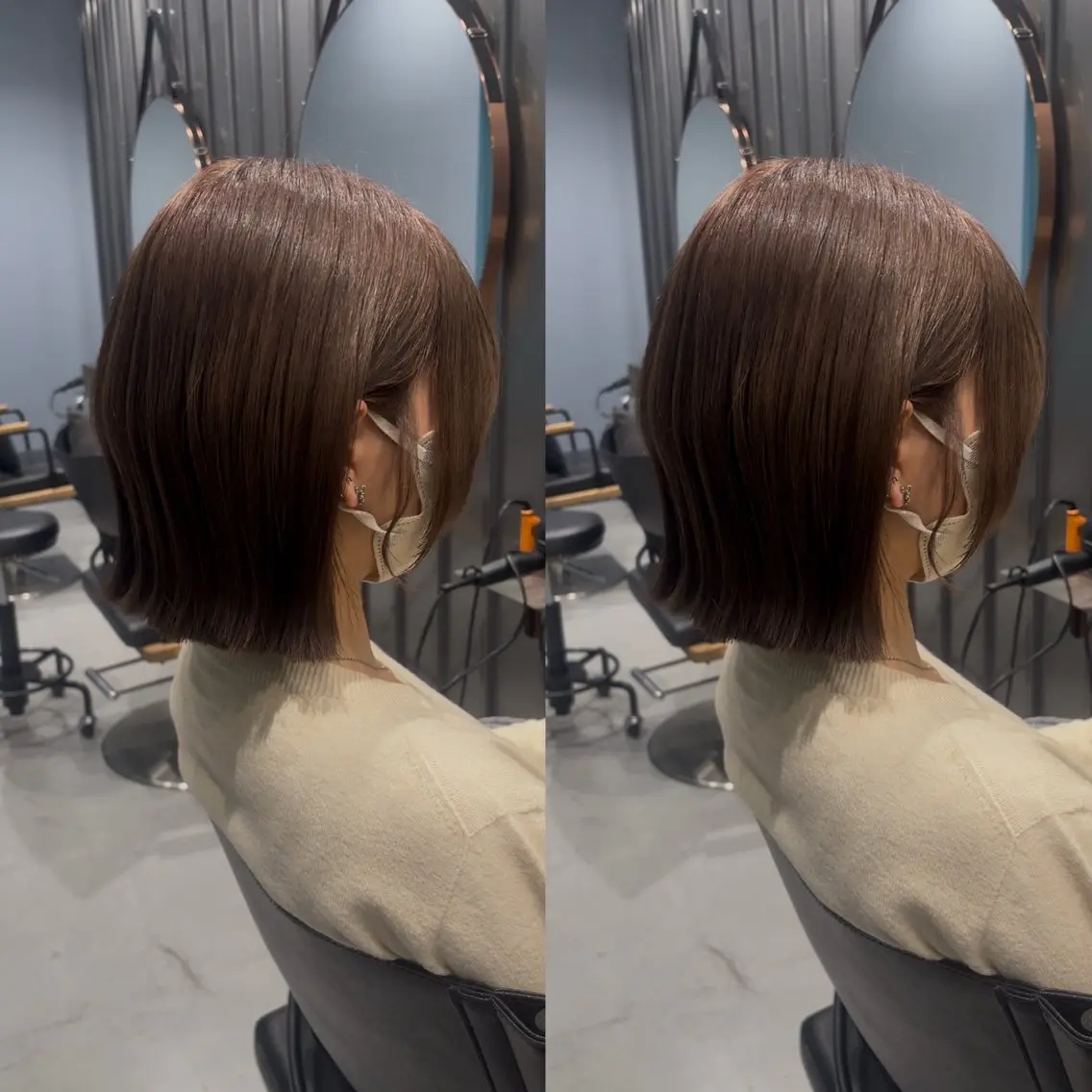 カット 🐈‍⬛JUMI /透明感カラー/🩶のヘアスタイル