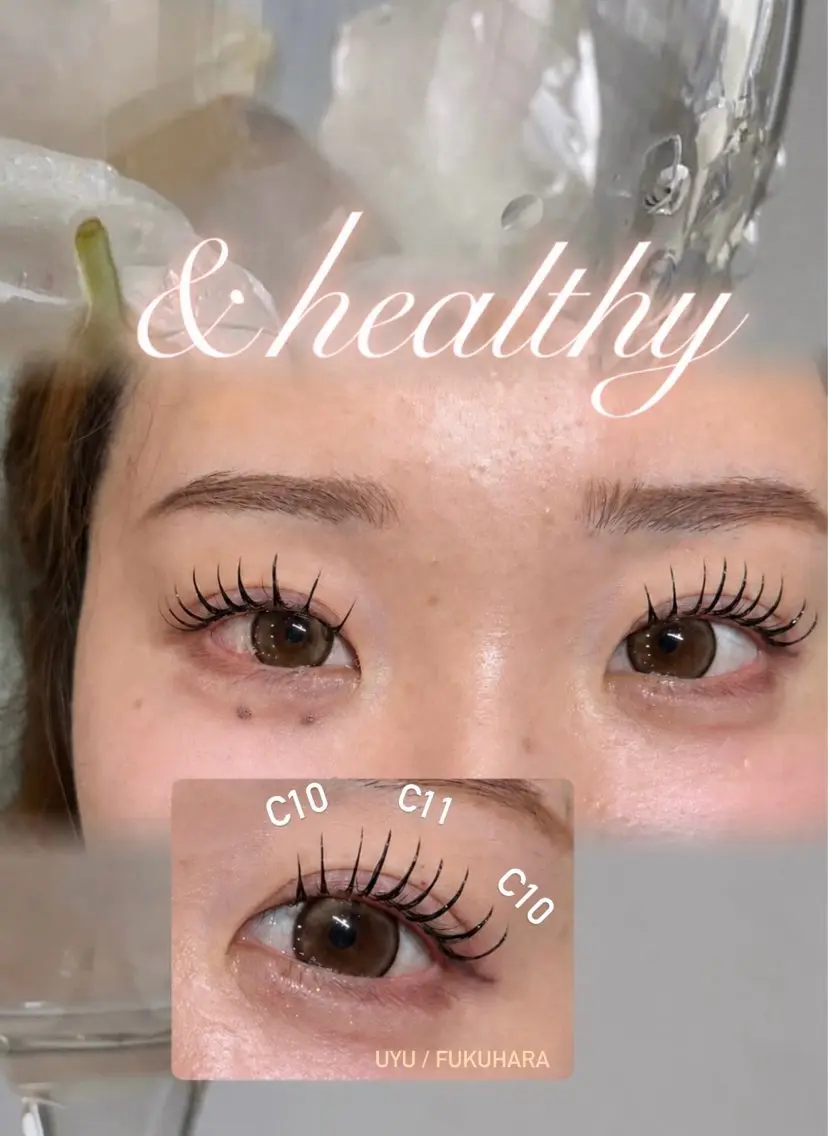 【アンドヘルシー(フラットラッシュ100本➕まつ毛パーマ)】の写真