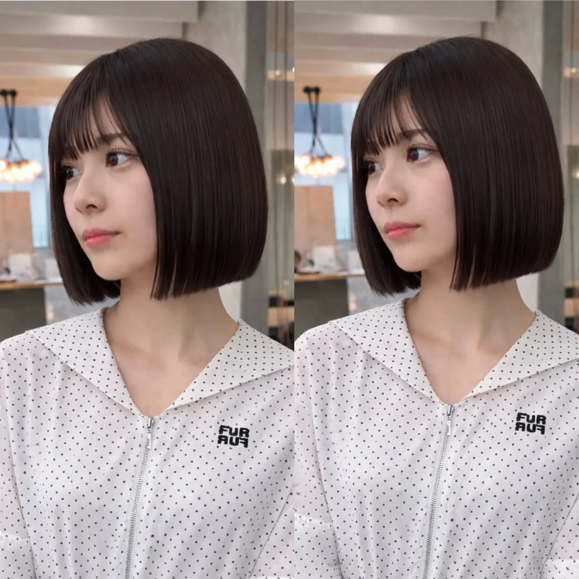 ショート カラー カット ヘアカラー トリートメント ヘアセット 縮毛矯正×艶髪カラー 髪質改善/三ツ木のヘアスタイル