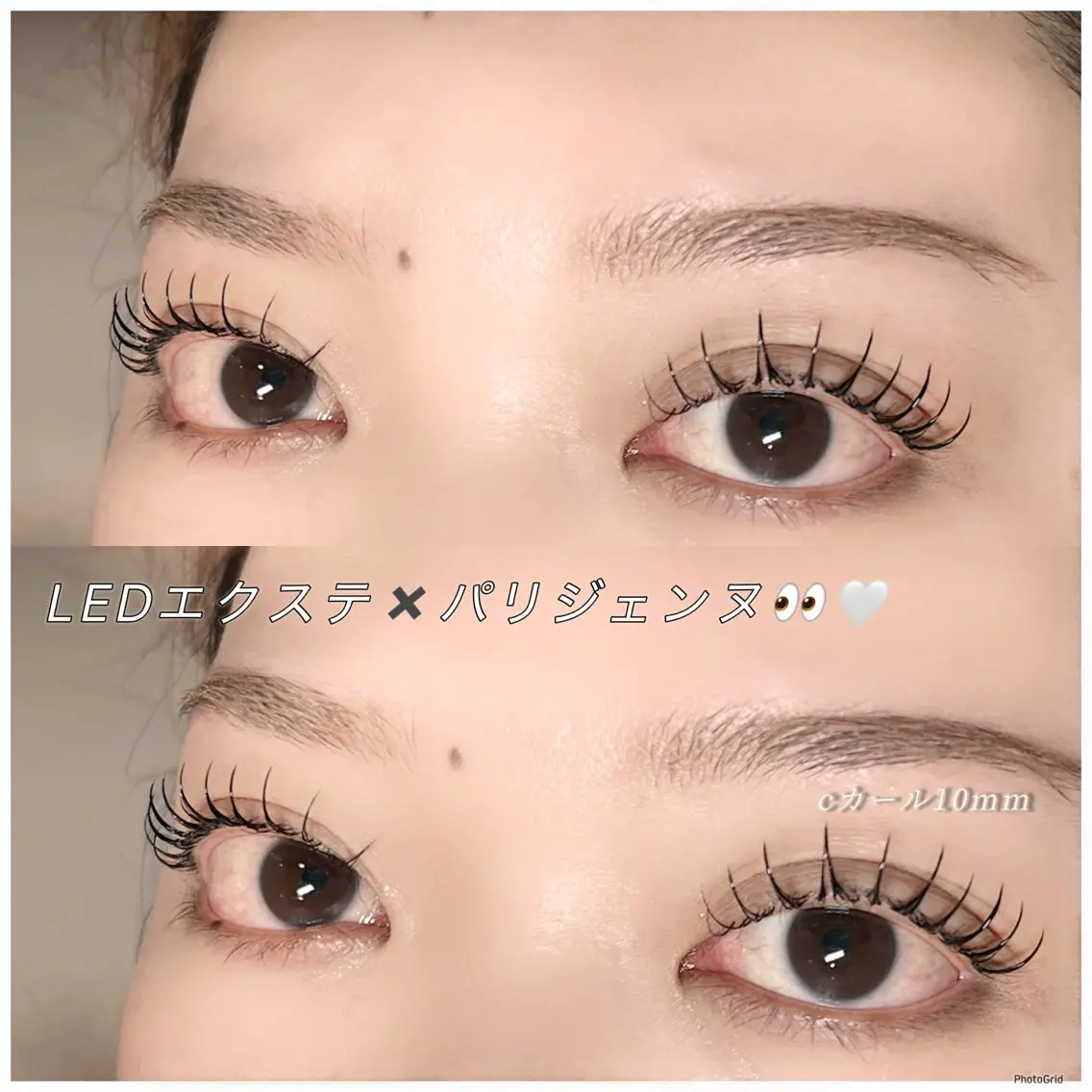 【LEDパリエク】パリジェンヌ✖️マツエク（フラットラッシュ140本まで）🎀アイシャンプー&コーティング付き（オフ込みの写真