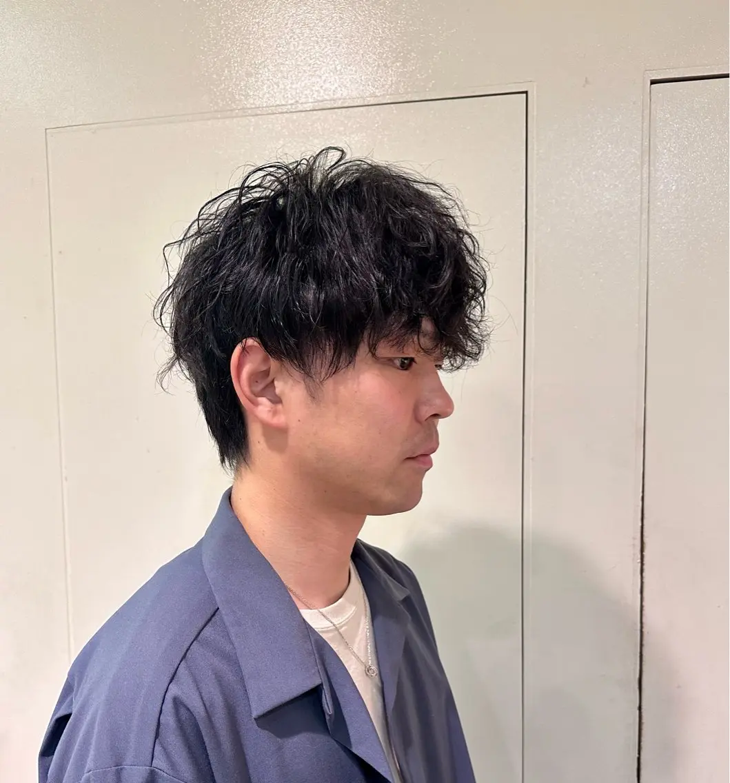 メンズ カット パーマ 倉島 拓哉のヘアスタイル