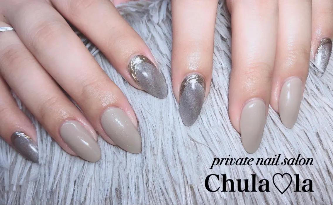 ネイル マグネットネイル シンプルネイル Chula♡la 豊見城市高安のネイルデザイン