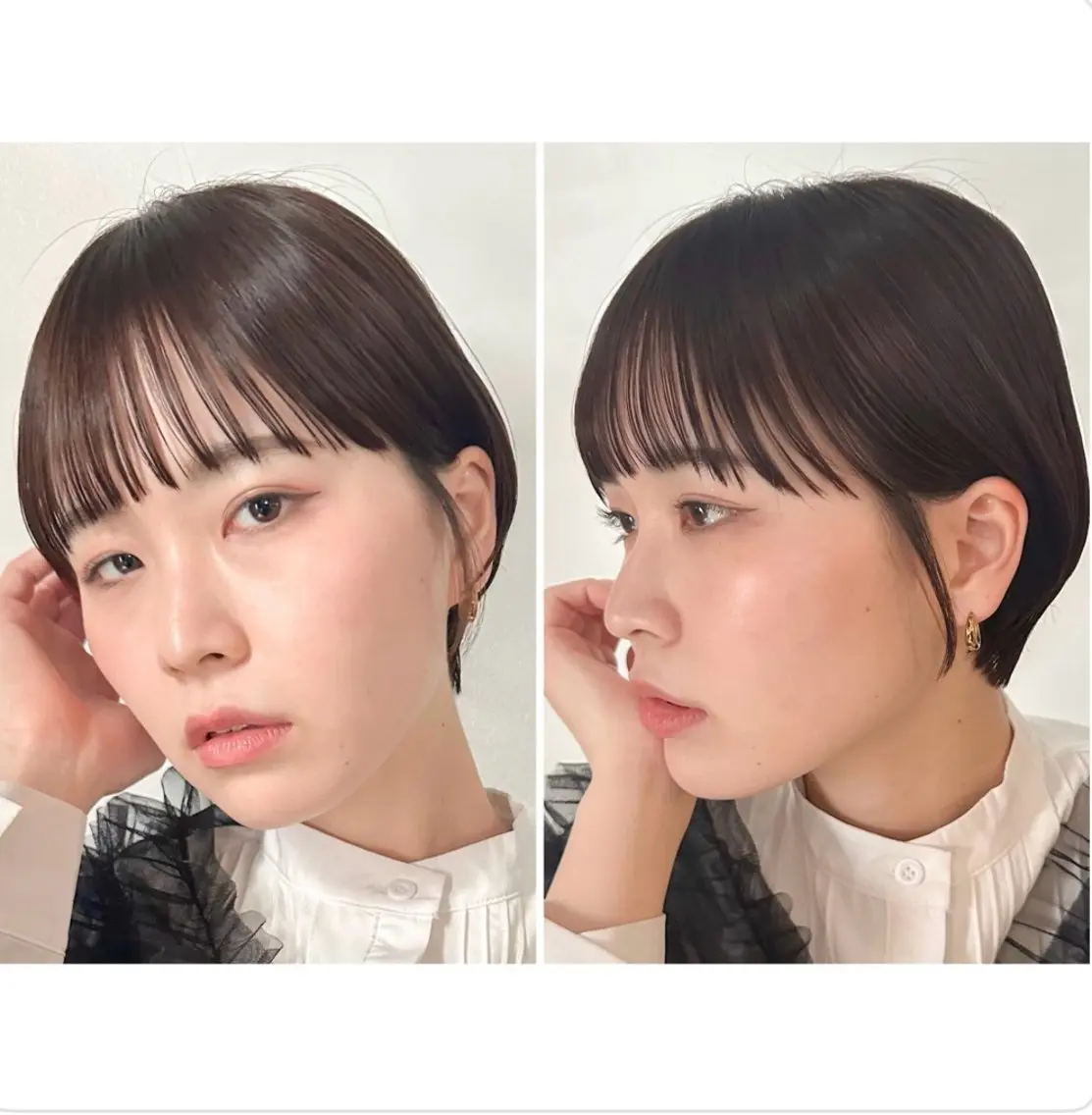ショート 骨格補正ショート FILMSりくのヘアスタイル