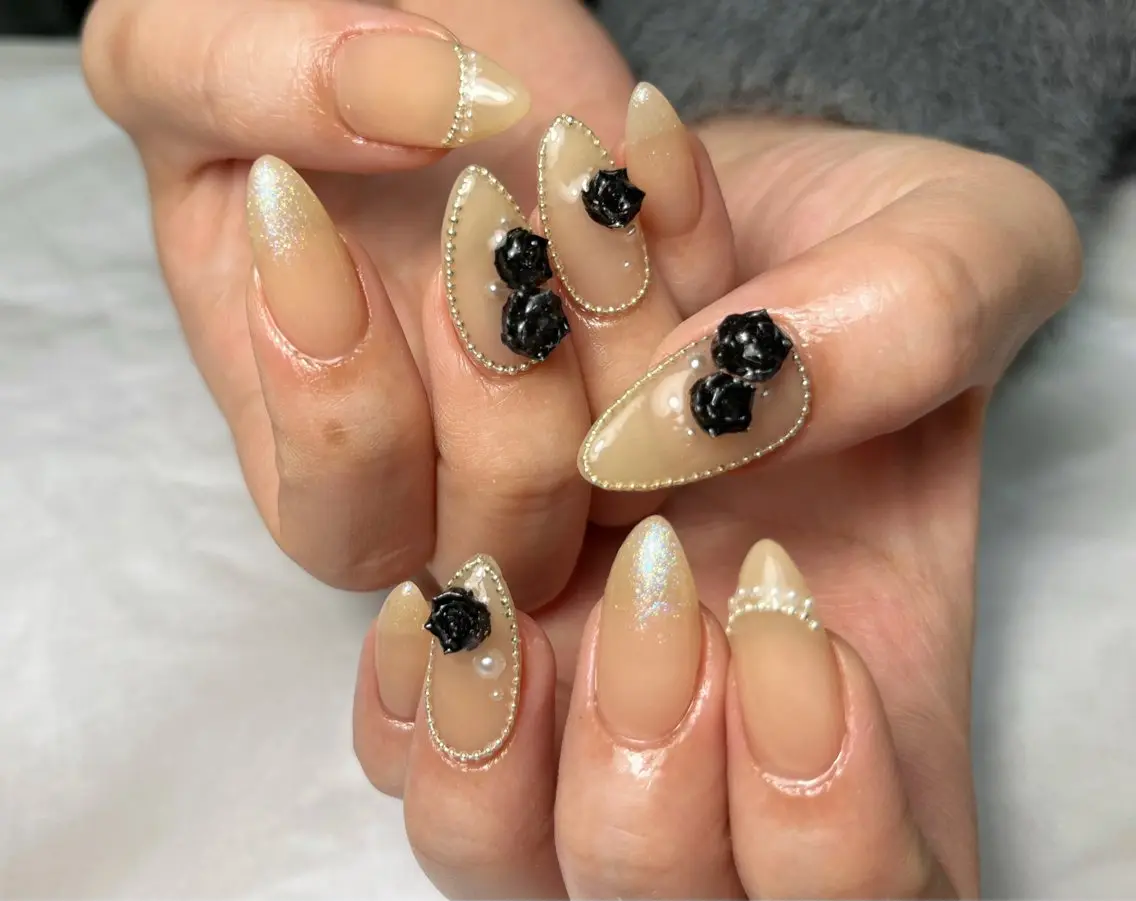 ネイル ロングネイル ハンドネイル ネイルサロン Bebeのネイルデザイン