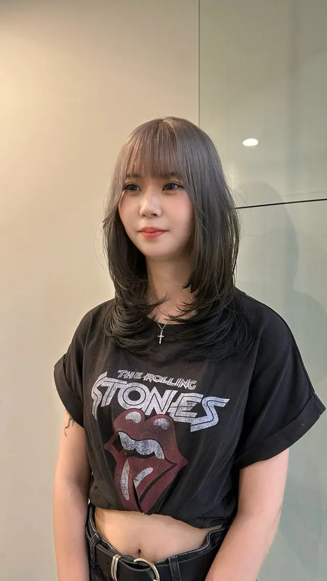 ロング カラー ハイレイヤー レイヤーカット ダメージレス美容師 🌱水島侑理のヘアスタイル