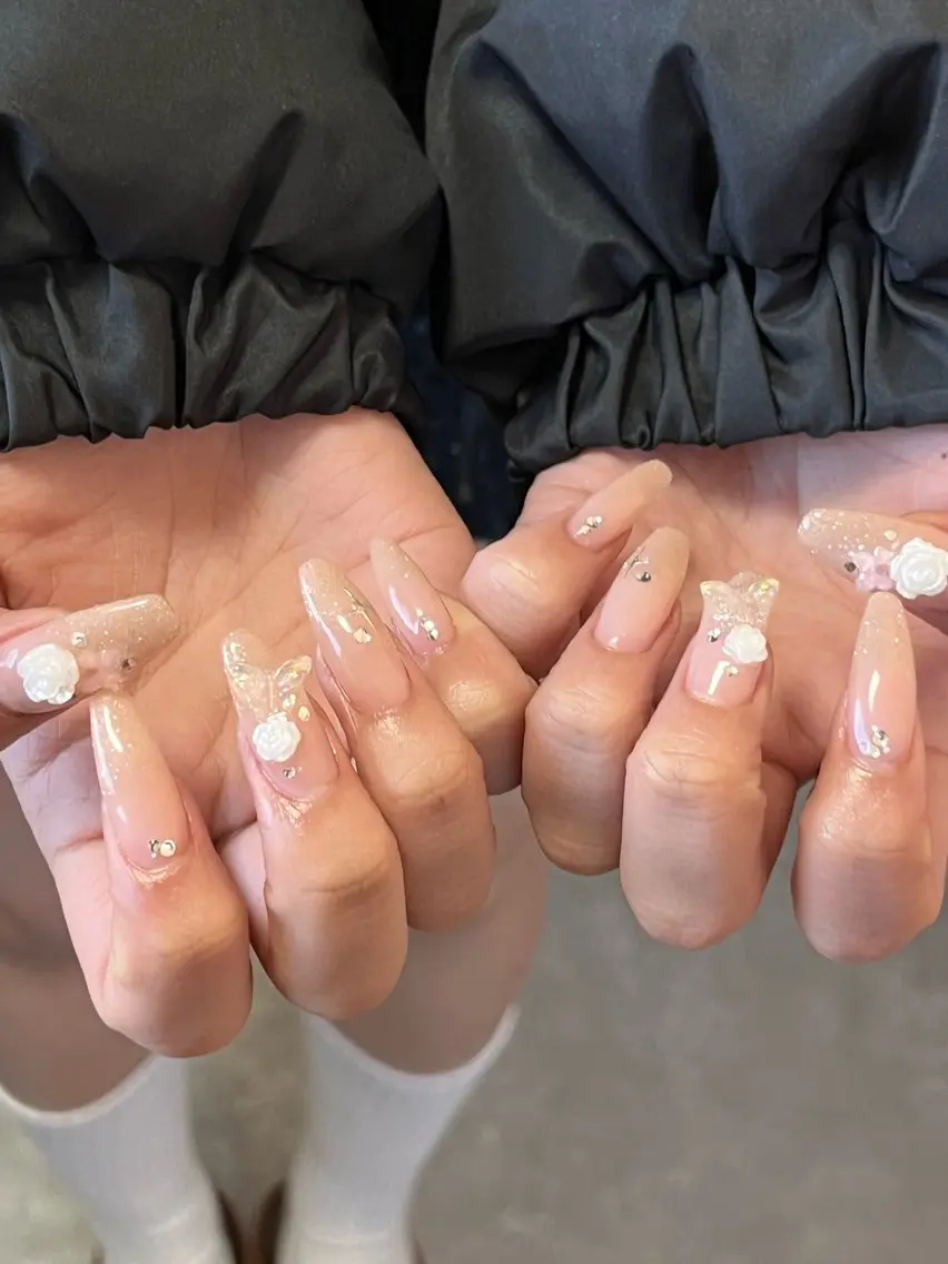 ネイル フラッシュネイル ジェルネイル キラキラネイル マグネットネイル 持ち込み ハンドネイル tamu nail 金町のネイルデザイン