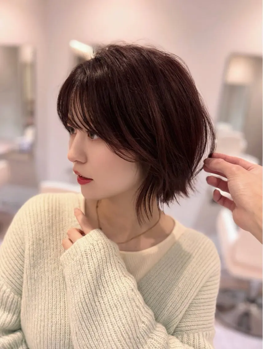 ミディアム カラー カット ヘアカラー トリートメント ショートカット/レイ ヤーヘア🍀坂本大樹のヘアスタイル