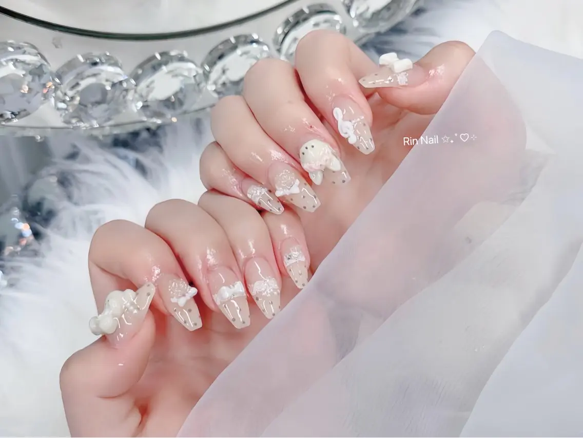 ネイル アニマル柄 べっ甲ネイル ブルー ボルドー ブラウン ハンドネイル Rin Nail 新大久保店のネイルデザイン