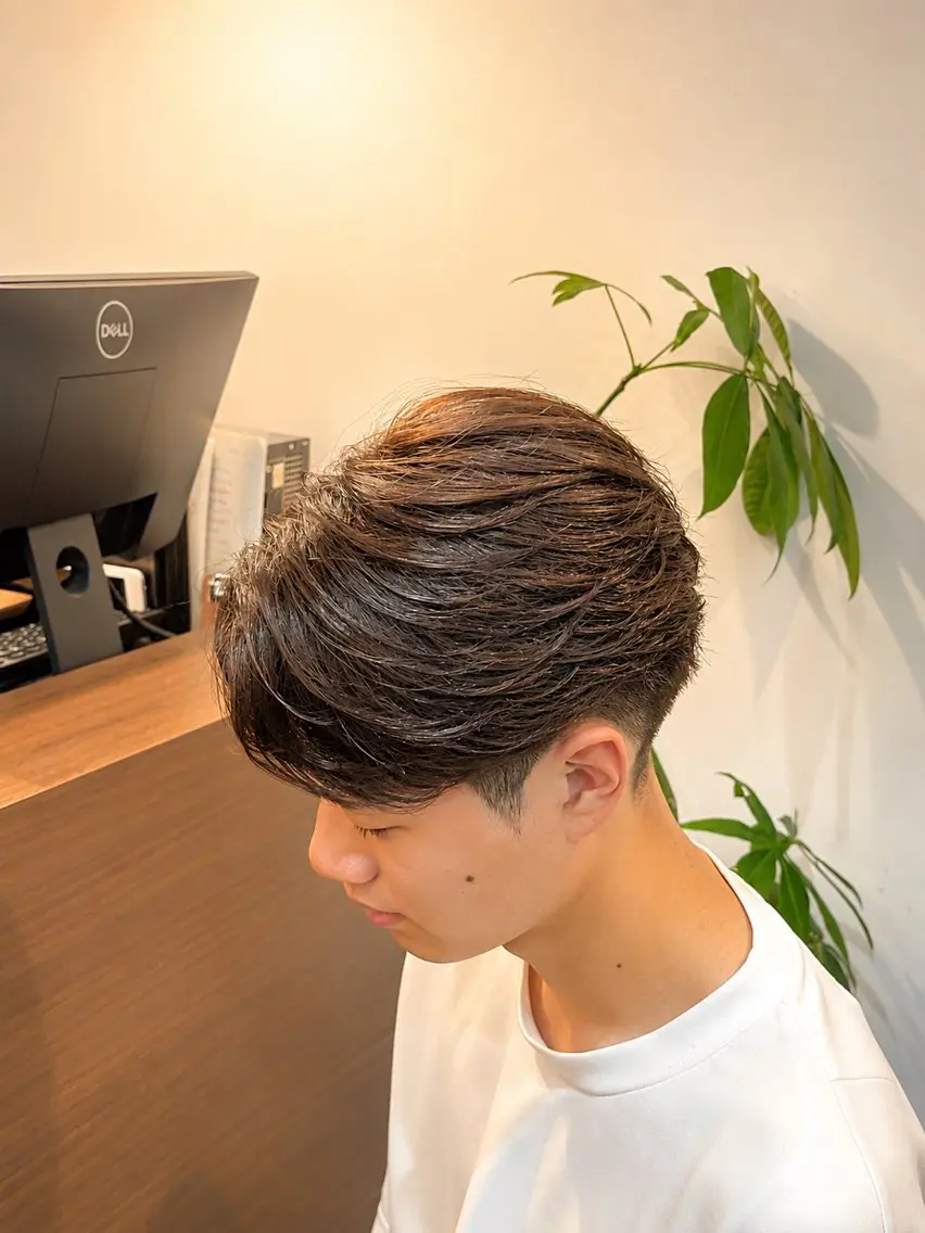 パーマ メンズ メンズパーマ カット パーマ トリートメント 今在家 玲【自然な 縮毛矯正/メンズ】のヘアスタイル