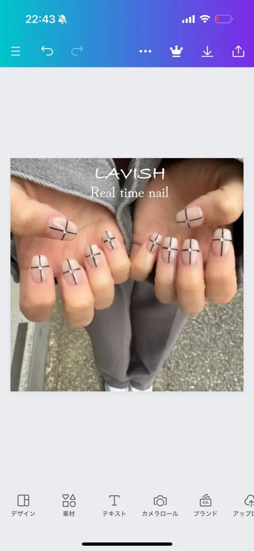 ネイル LAVISH 大和店 emi･:*+のネイルデザイン