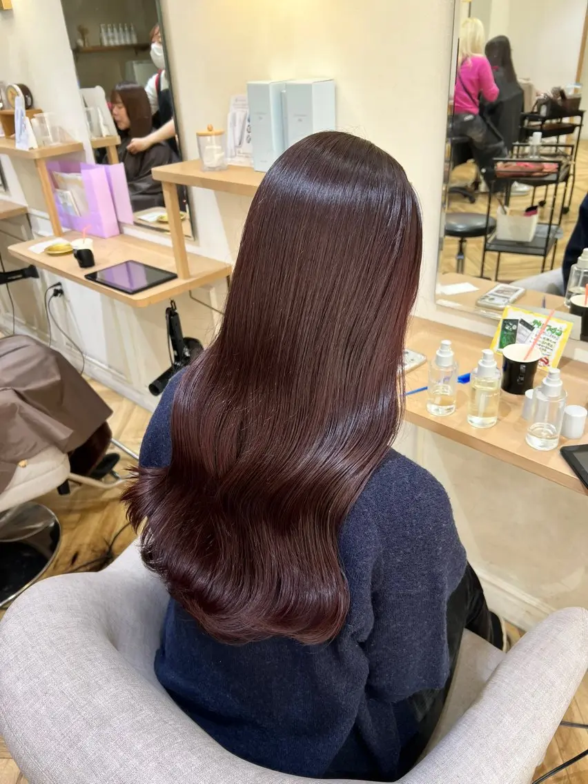 ロング カラー カット ヘアカラー トリートメント cocona天王寺 🫧NOAのヘアスタイル