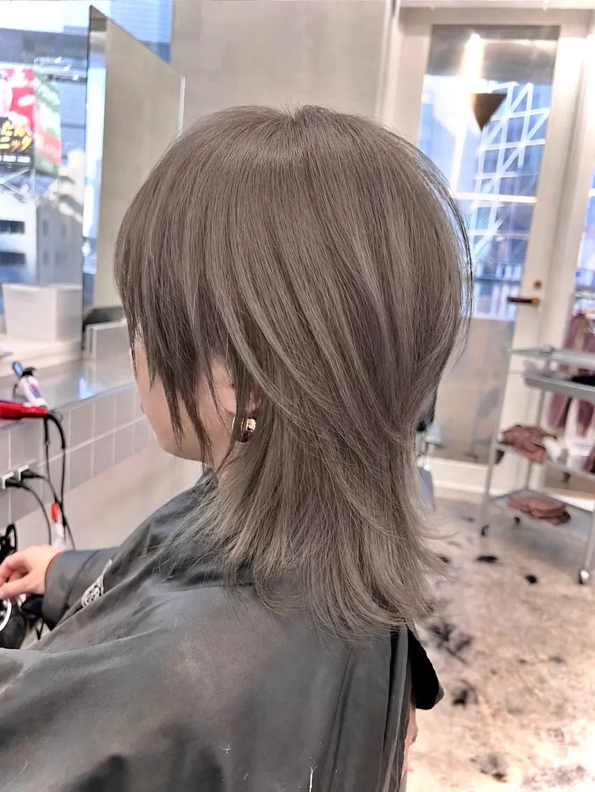 ショート エクステ ショートヘア ウルフカット ヘアカラー エクステ ブリーチ/エクステ/ nine渋谷のヘアスタイル