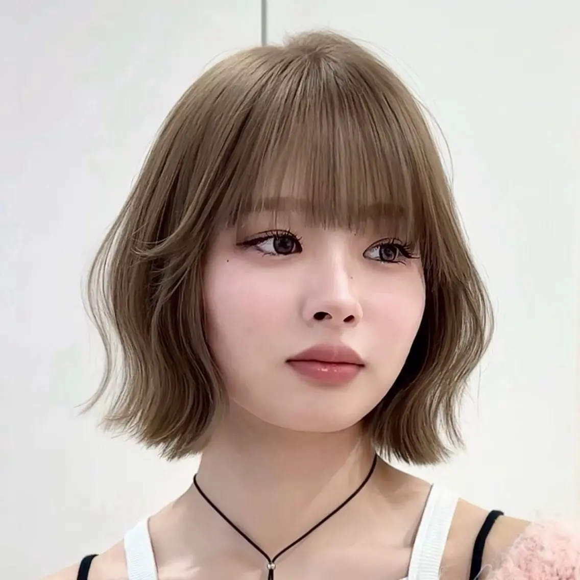 ミディアム カット トリートメント けいし🐬ボブ 美髪縮毛矯正のヘアスタイル