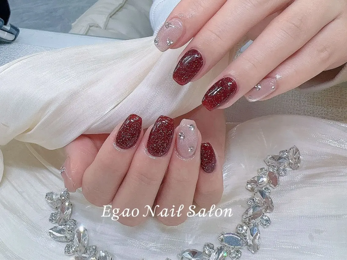ネイル フットネイル ジェルネイル 韓国ネイル マグネットネイル メンズネイル ハンドネイル EGAO NAIL 錦糸町店のネイルデザイン