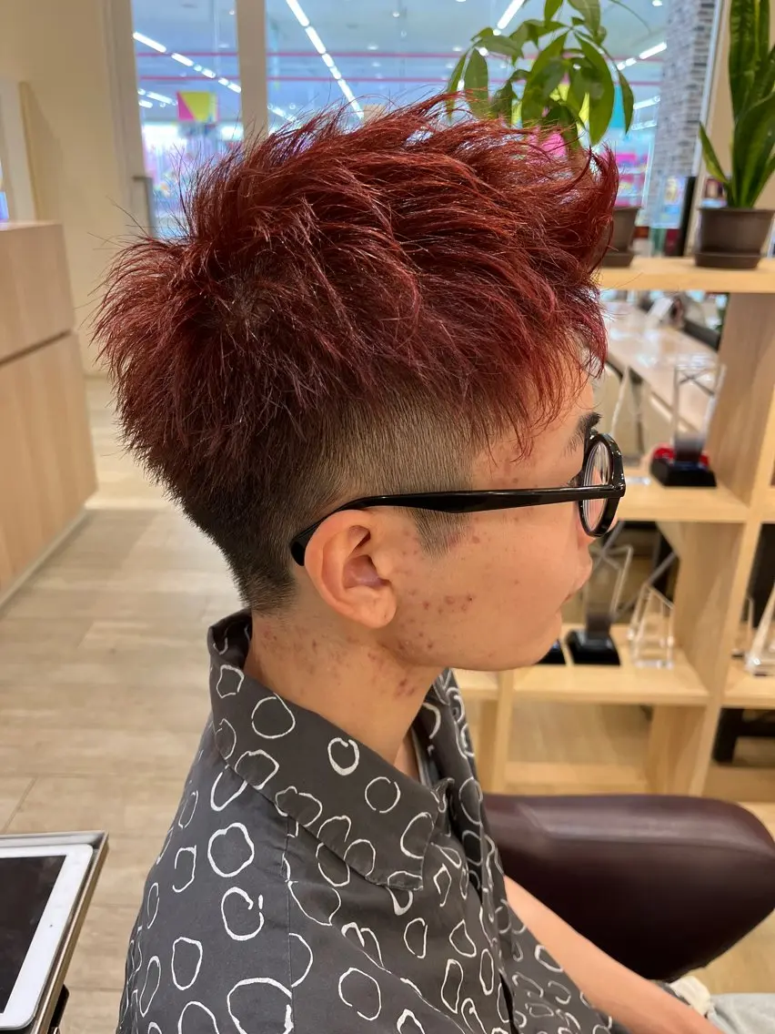 カラー メンズ スパイキーショート メンズカット/パーマ 牛尾丈のヘアスタイル