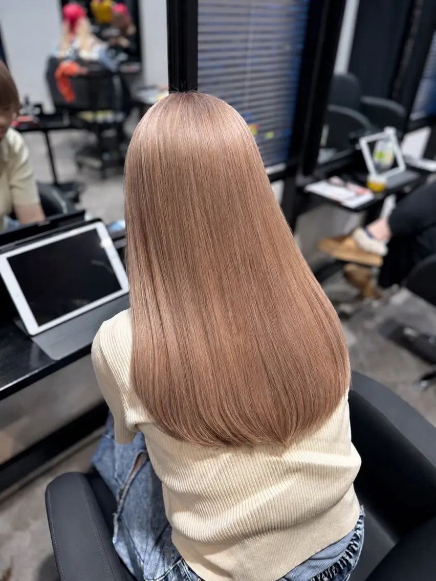 ミディアム カラー ai 梅田/暖色カラーのヘアスタイル