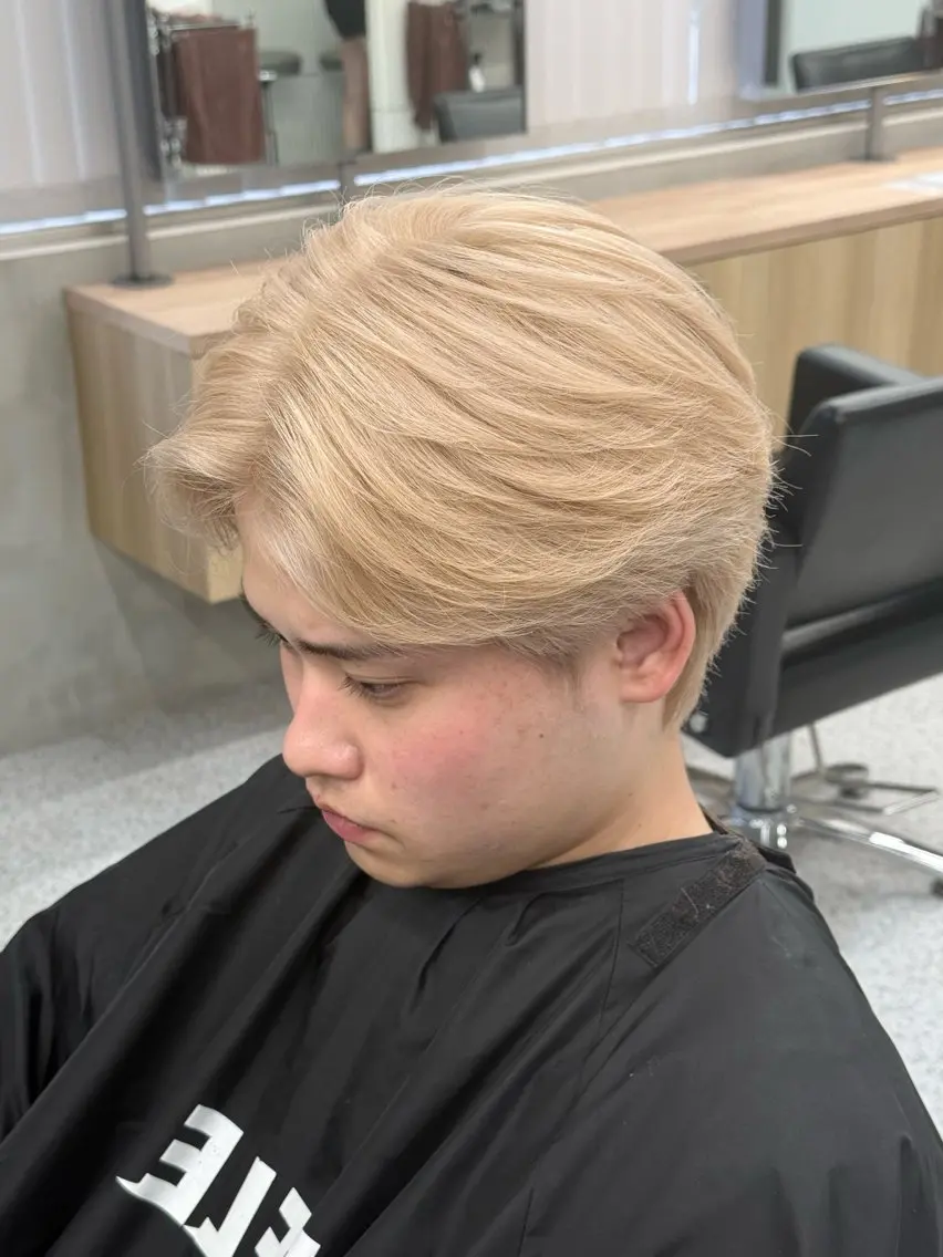 メンズ 💍モテる艶髪 透明感カラー💖のヘアスタイル