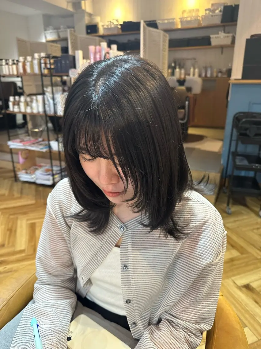 ミディアム きたむら ひかりのヘアスタイル