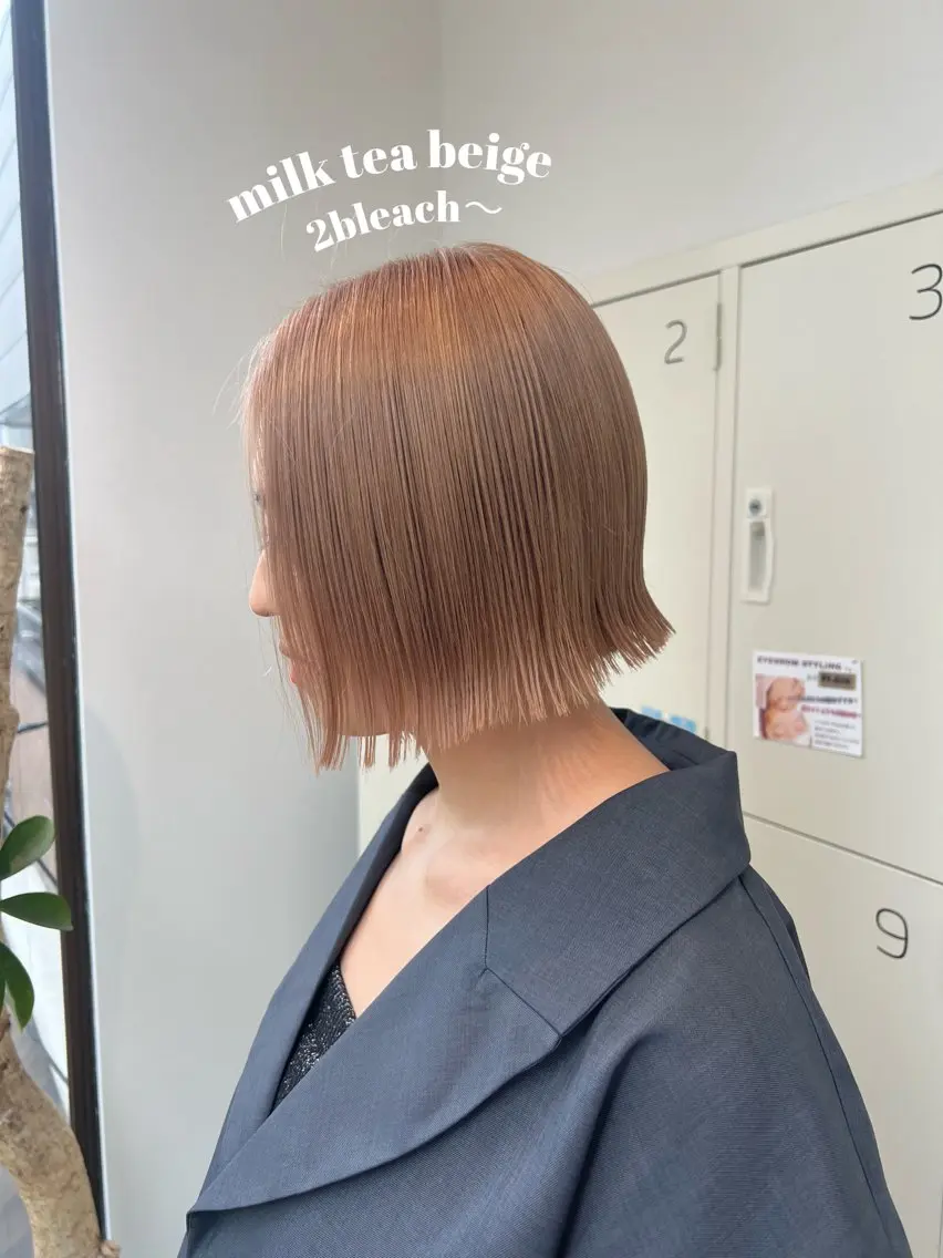 ミディアム カラー ベージュカラー ヘアカラー Kana 🍋 ハイトーン【高円寺】のヘアスタイル