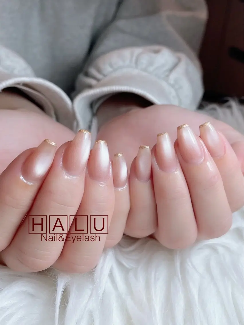 ネイル ゴールド HALU ハルのネイルデザイン