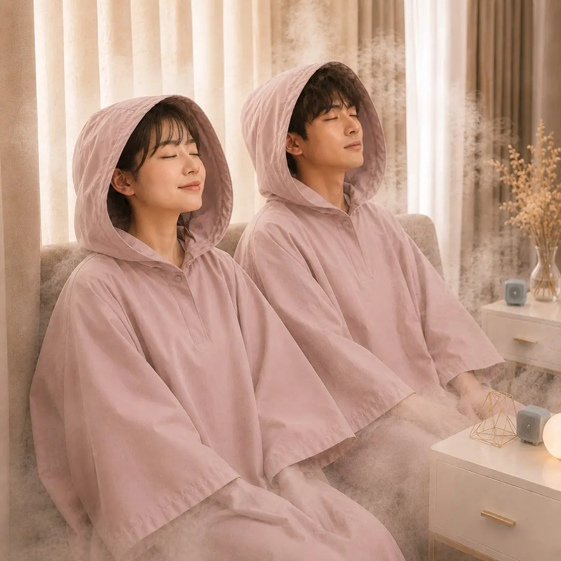 ミニモ限定!ペア割【美容液を浴びる新感覚温活🌿】よもぎ蒸しの進化版!ビタロマ蒸し/8歳からOK!男性OK!5名までOKの写真