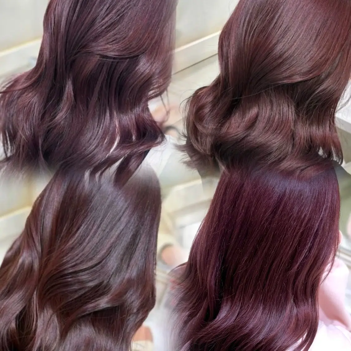 セミロング カラー ヘアカラー トリートメント 💖ダブルカラー/ ケアカラー/レナ💖のヘアスタイル