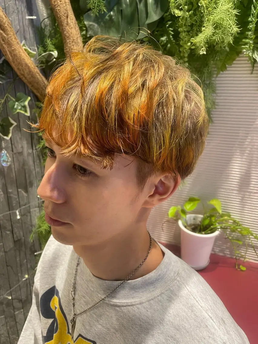 カラー メンズ Koharu 髪質改善カラーのヘアスタイル