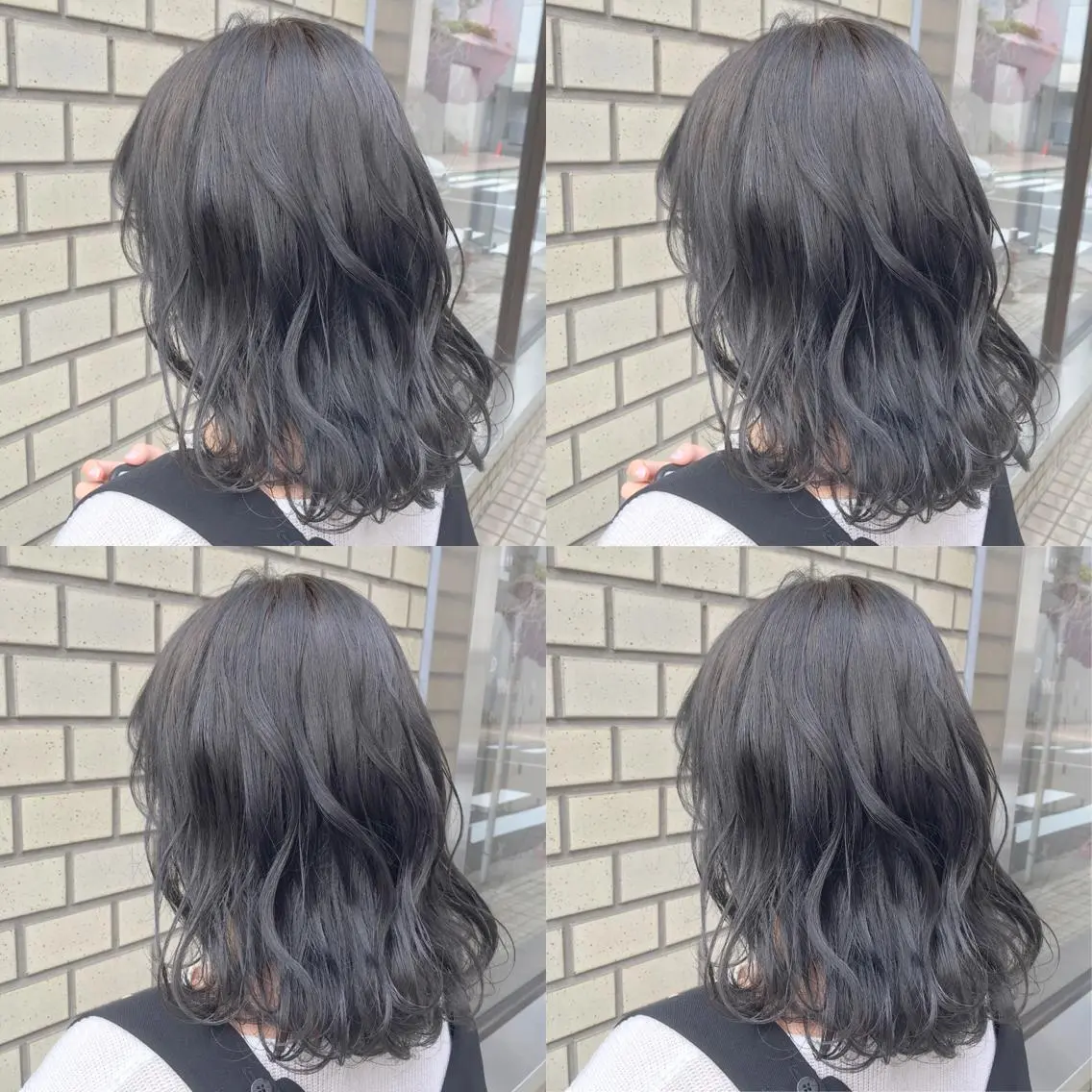 ミディアム カラー パーマ ヘアアレンジ ハイトーン特化🤍 浦住のヘアスタイル