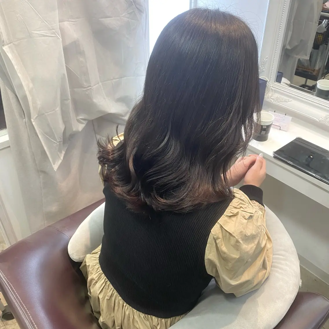 セミロング カラー 𝑆𝐴𝑂𝑅𝐼 /大森🪞🎀のヘアスタイル