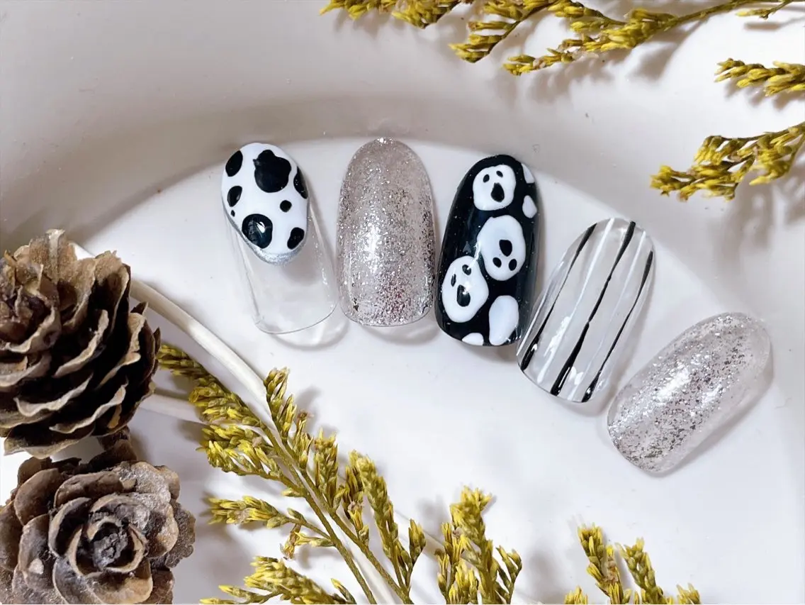 ネイル ジェルネイル ハロウィン オフィスネイル パラジェル ハンドネイル kiki nail &brow二子玉川のネイルデザイン