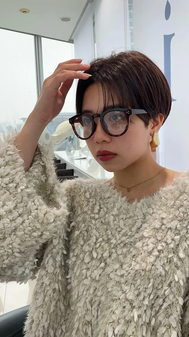 ショート ショートヘア 金子 芽威のヘアスタイル