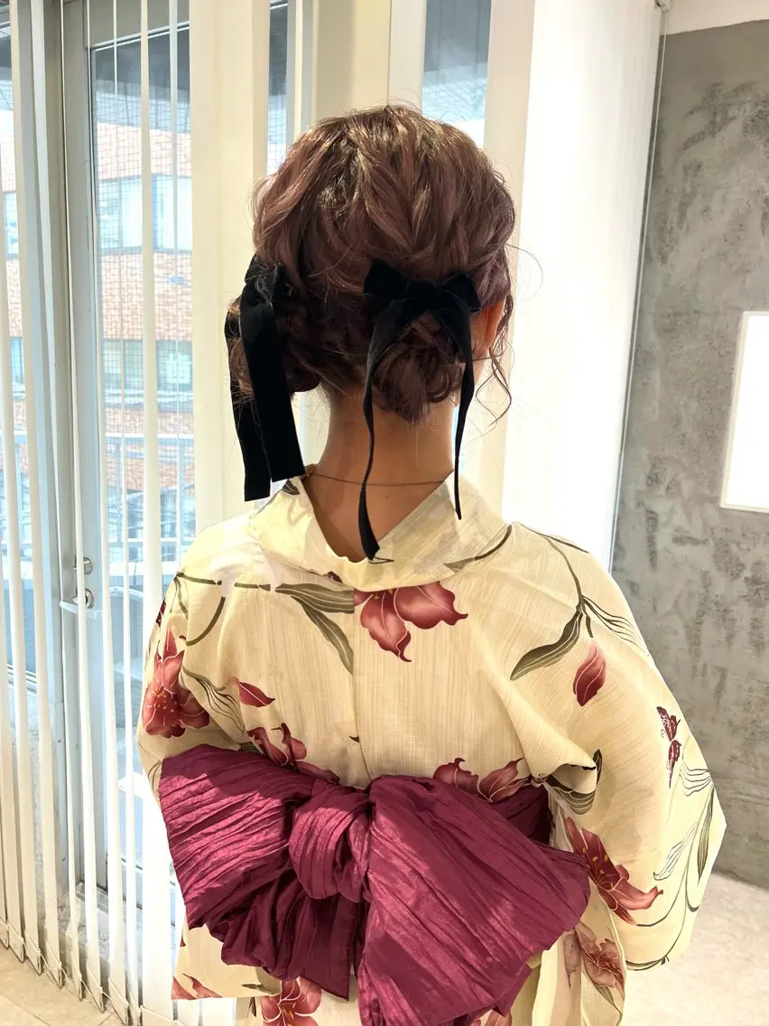 🩵🌻浴衣&ヘアセット🌻🩵の写真