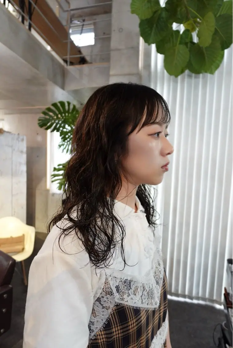 セミロング カラー パーマ 大林 エリコのヘアスタイル