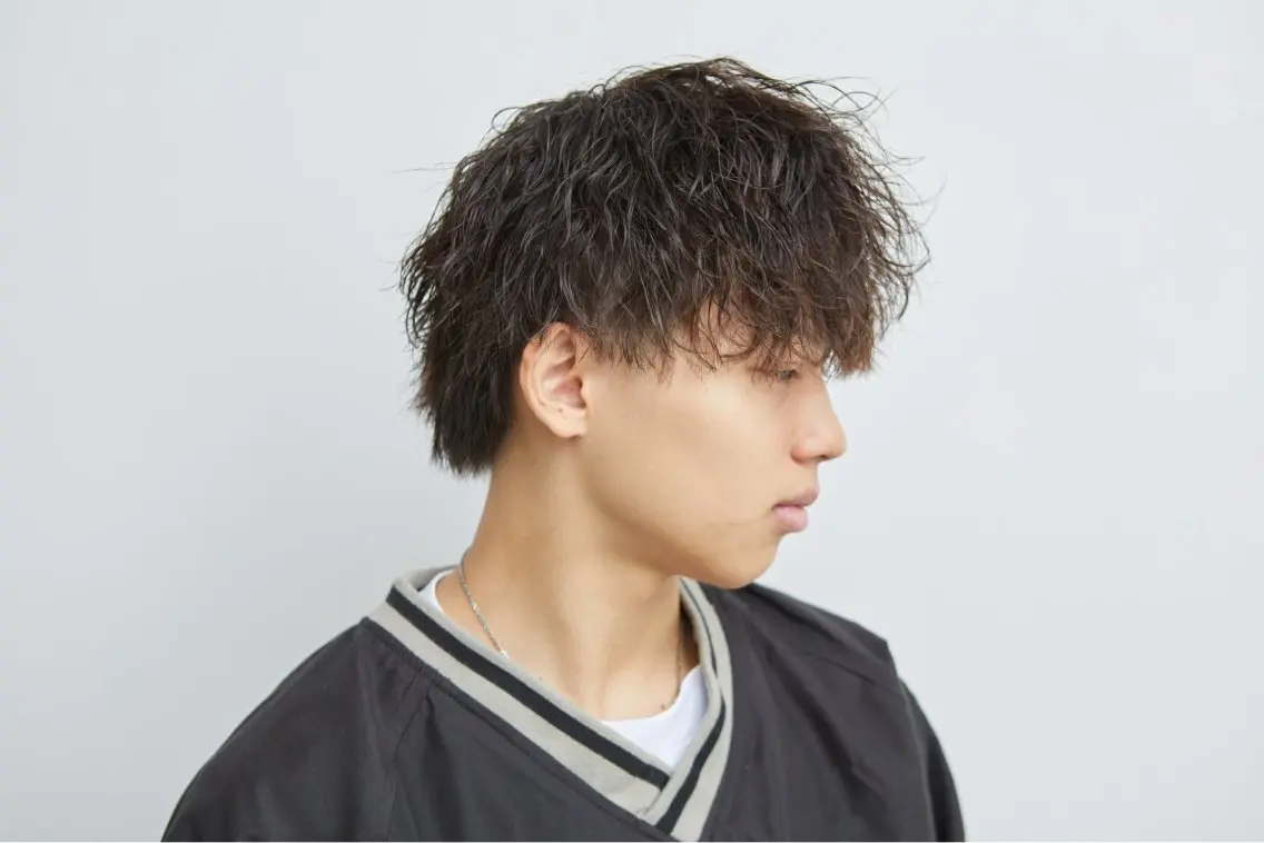【❗️セットを楽に❗️】メンズカット+パーマ相談+パーマ持ちUPトリートメントの写真