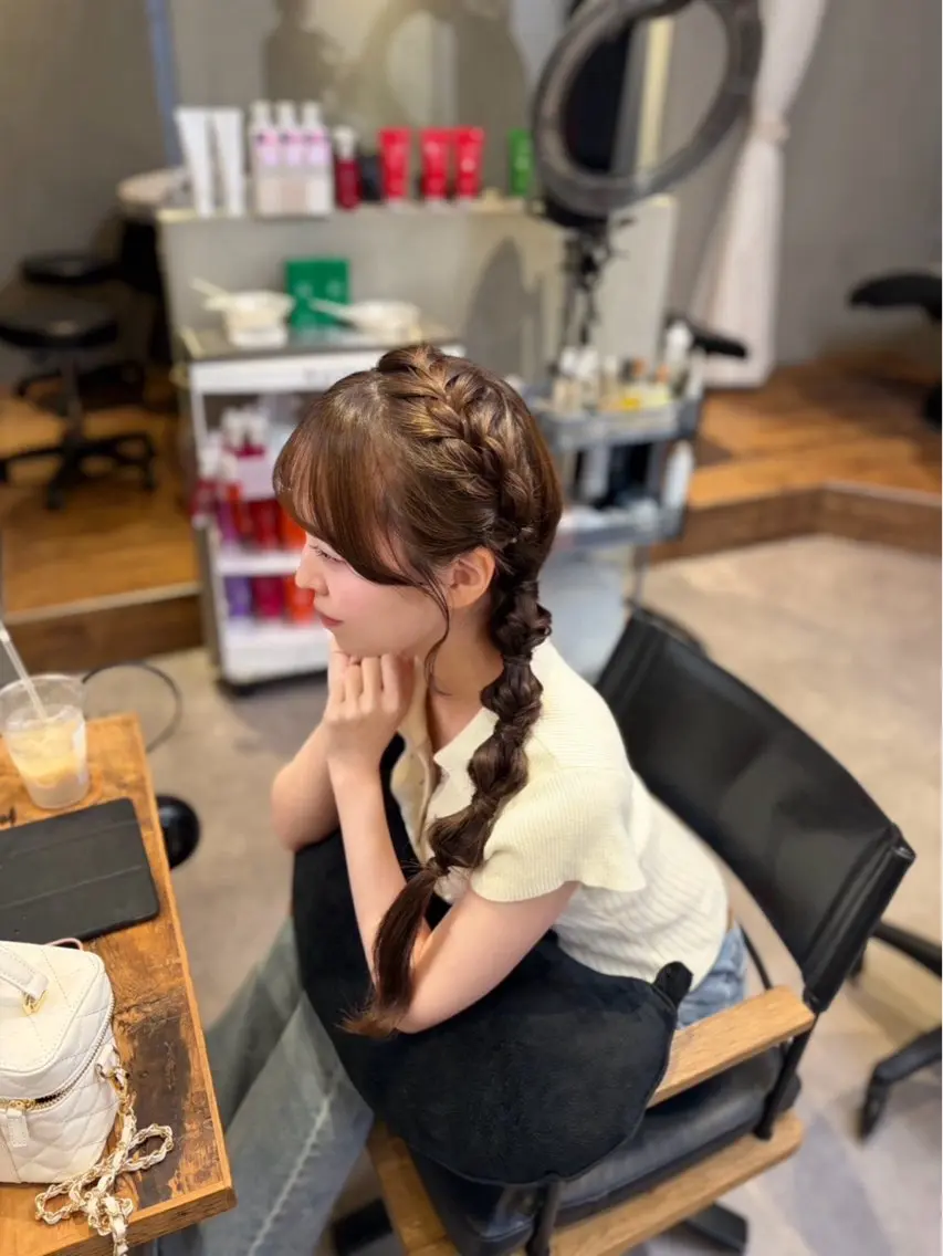 ヘアアレンジ 透明感うる艶カラー ￤コユキ🫧💞のヘアスタイル
