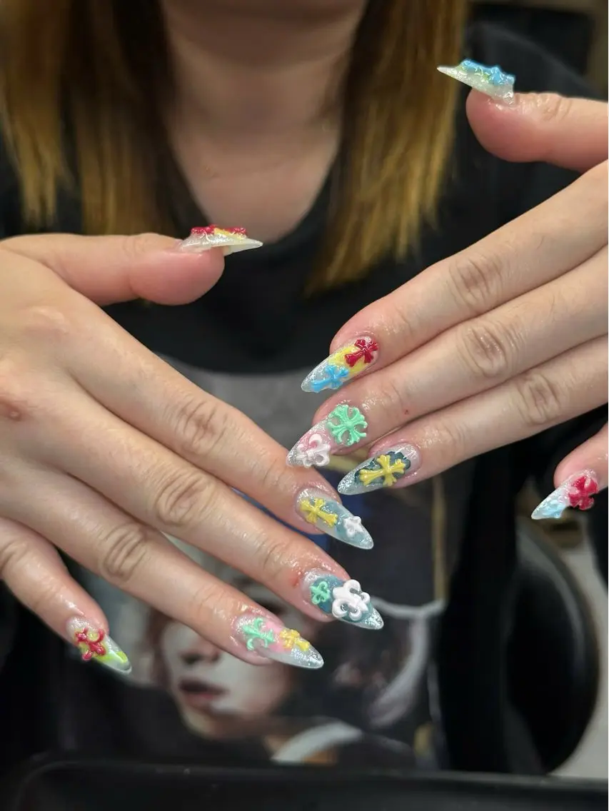 ネイル アートネイル フレンチネイル ジェルネイル 韓国ネイル マグネットネイル HAPPI NAIL 大国町のネイルデザイン