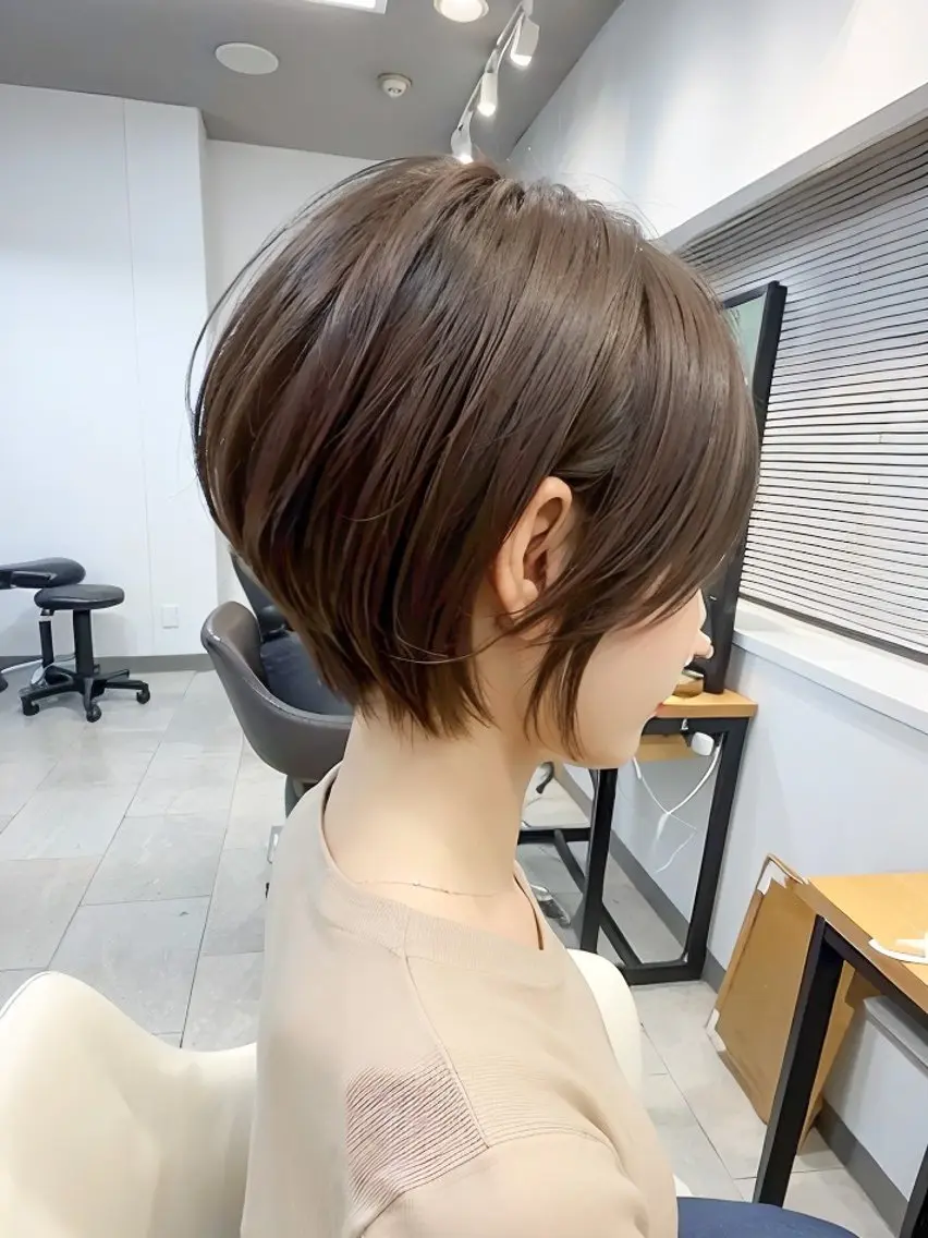 ショート 韓国風レイヤー ショート/犬塚 優介のヘアスタイル