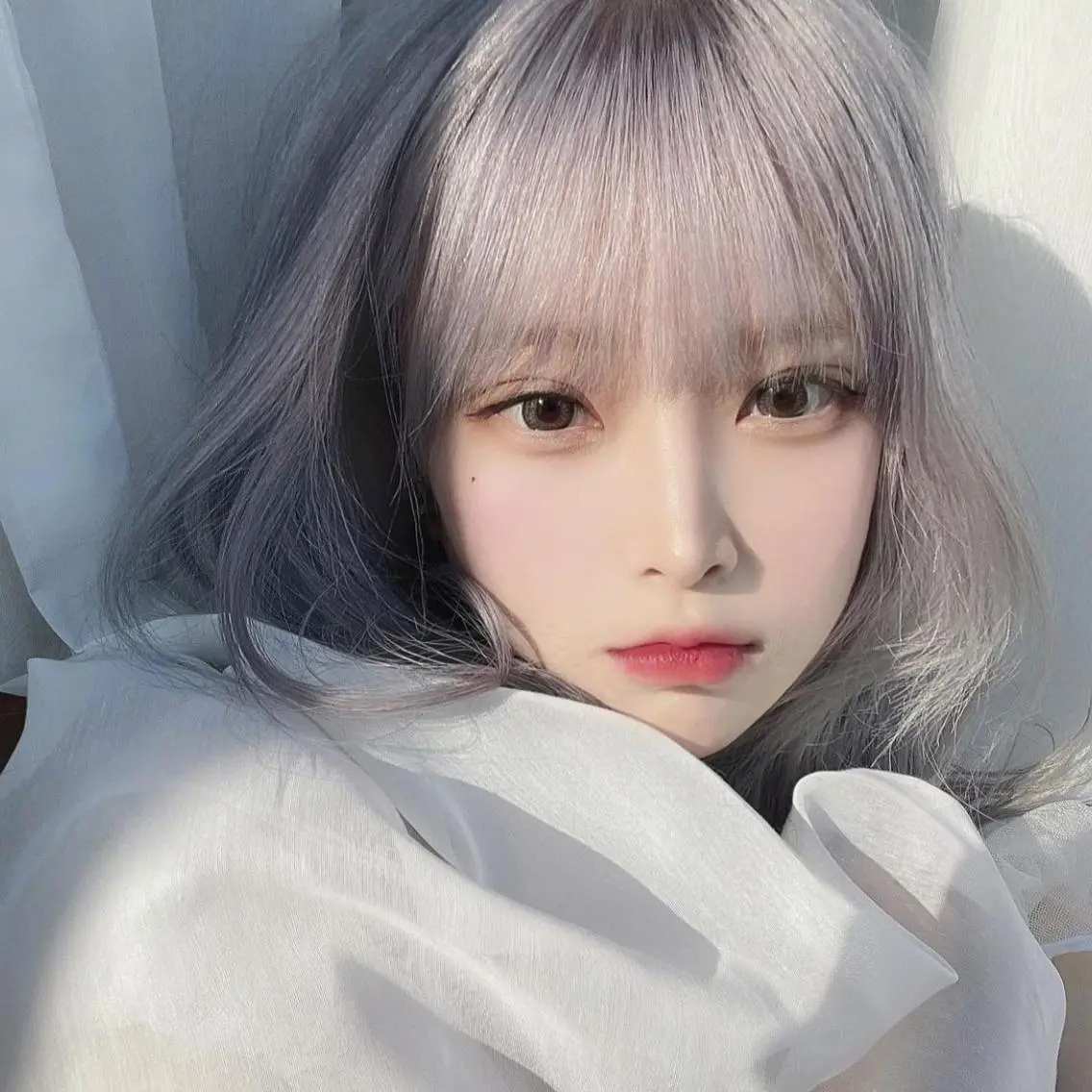 ミディアム カラー ハイトーンカラー ヘアカラー カットモデル募集 ミネのヘアスタイル