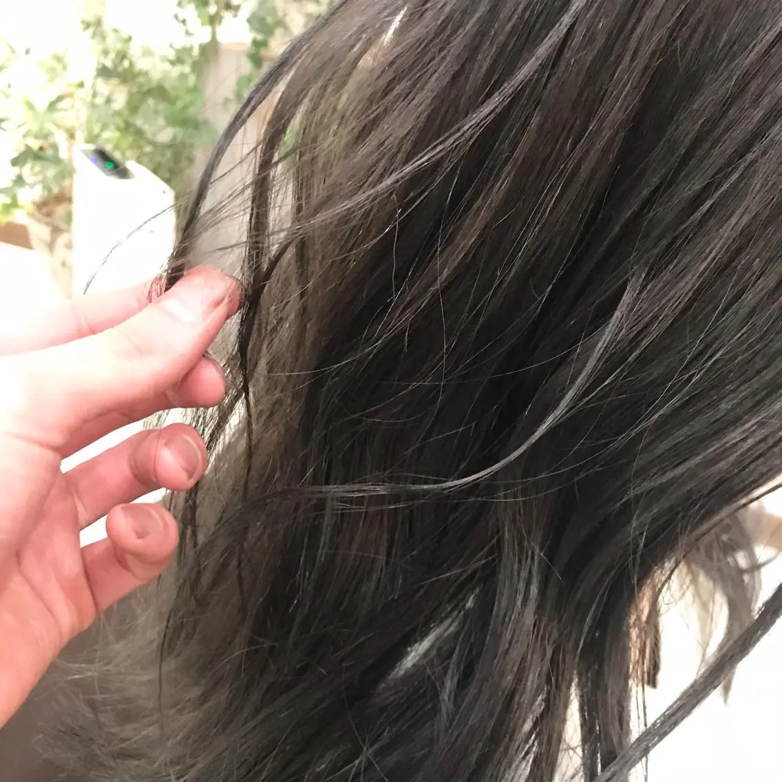 カラー オリーブグレー カット ヘアカラー トリートメント 渋谷/フェザー/ 毛流れ/竹内凌のヘアスタイル