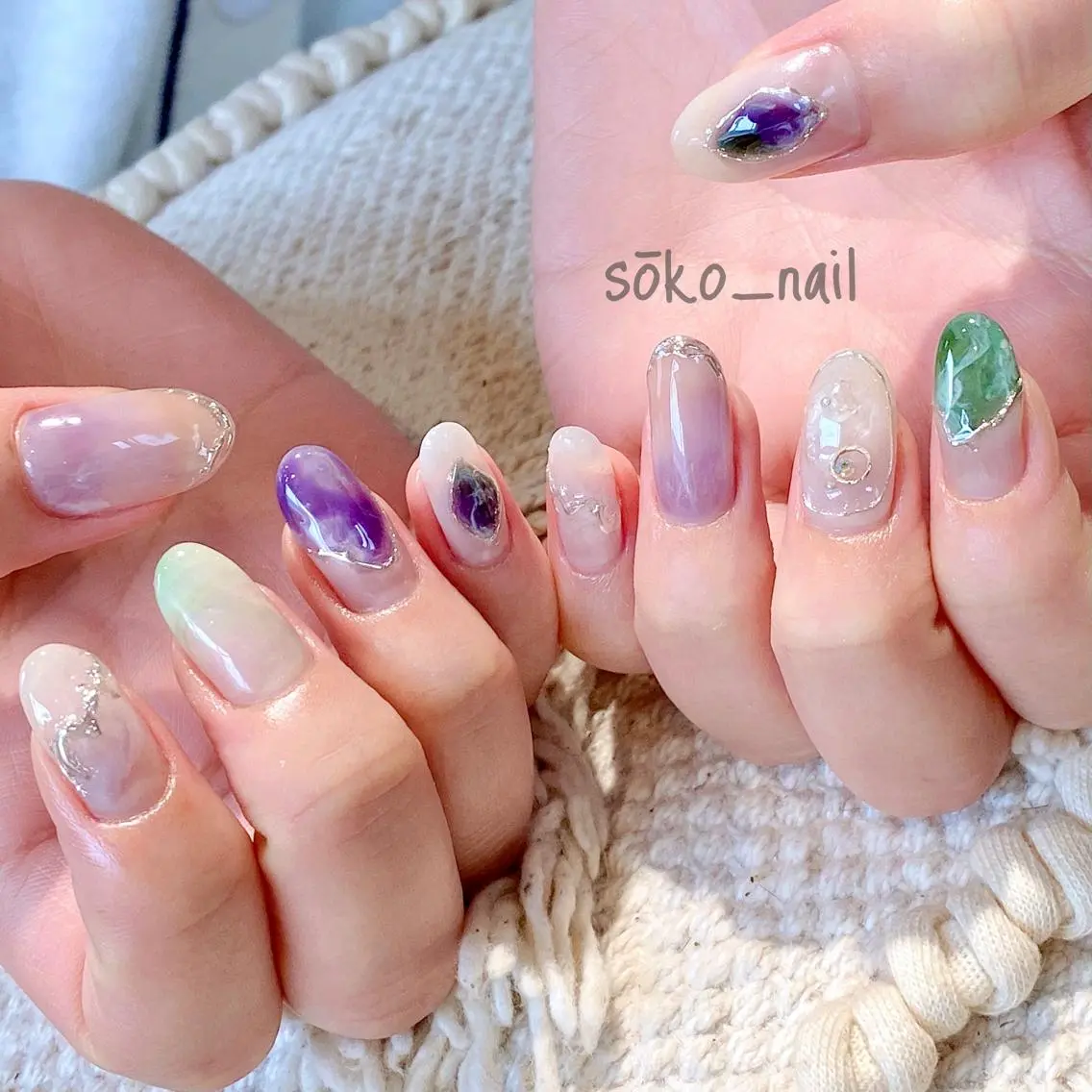ネイル ハンドネイル megu  / sōko nailのネイルデザイン