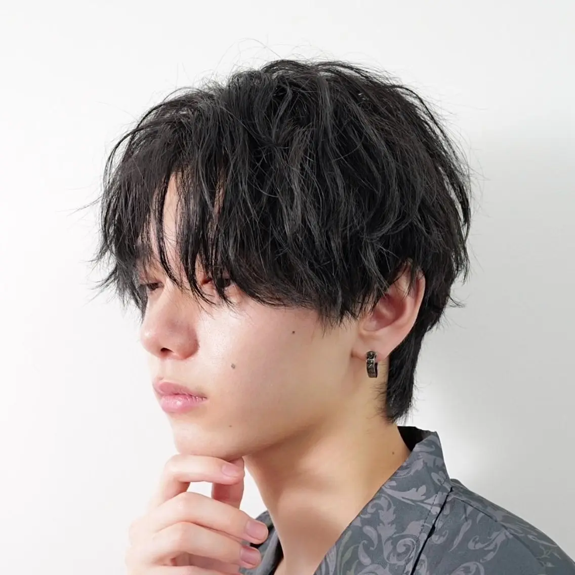 ショート 韓国風ヘア 【メンズ特化⚡️】 曲がる矯正/千原涼麻のヘアスタイル