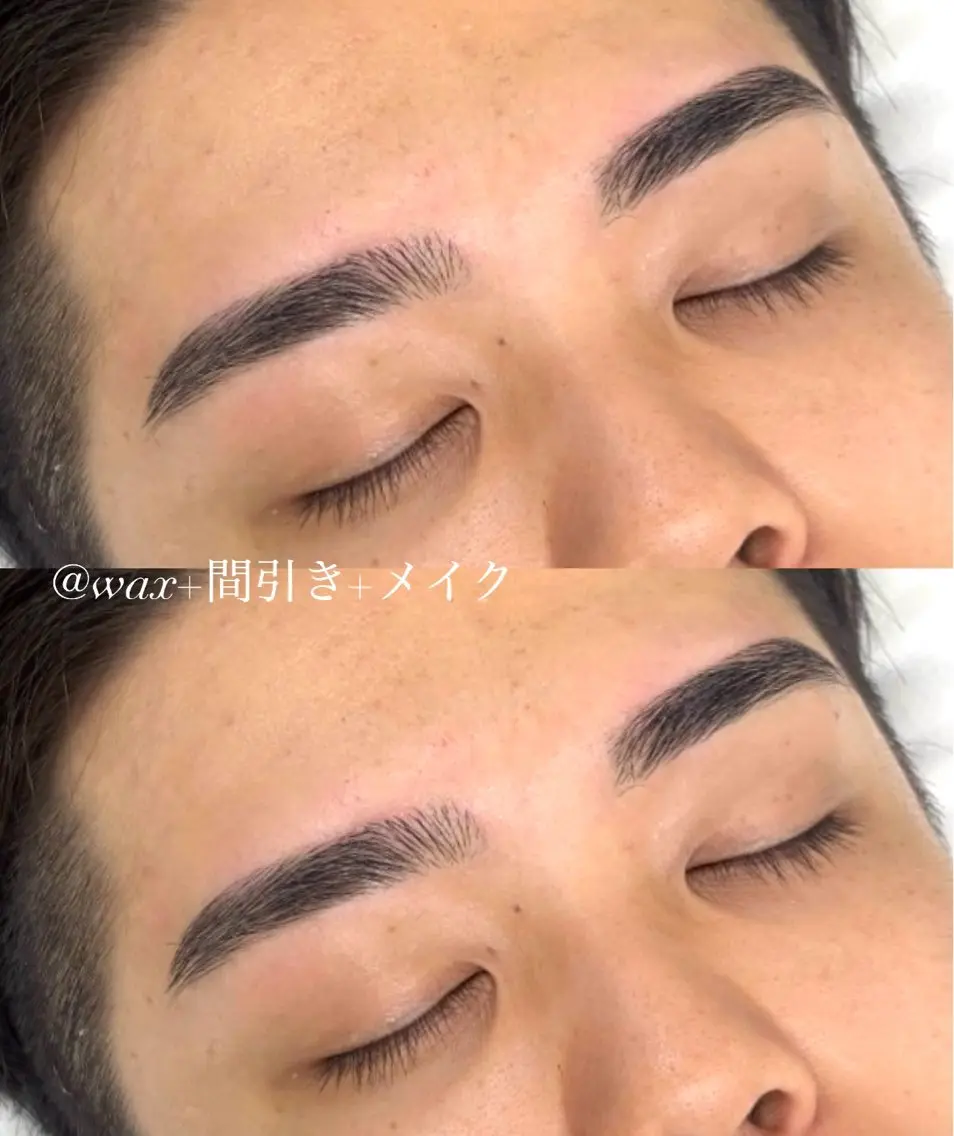 メンズ アイブロウ ワックス脱毛 眉カット その他(アイブロウ) 黄金比ナチュラル眉 / momoka🐈のマツエク・マツパデザイン