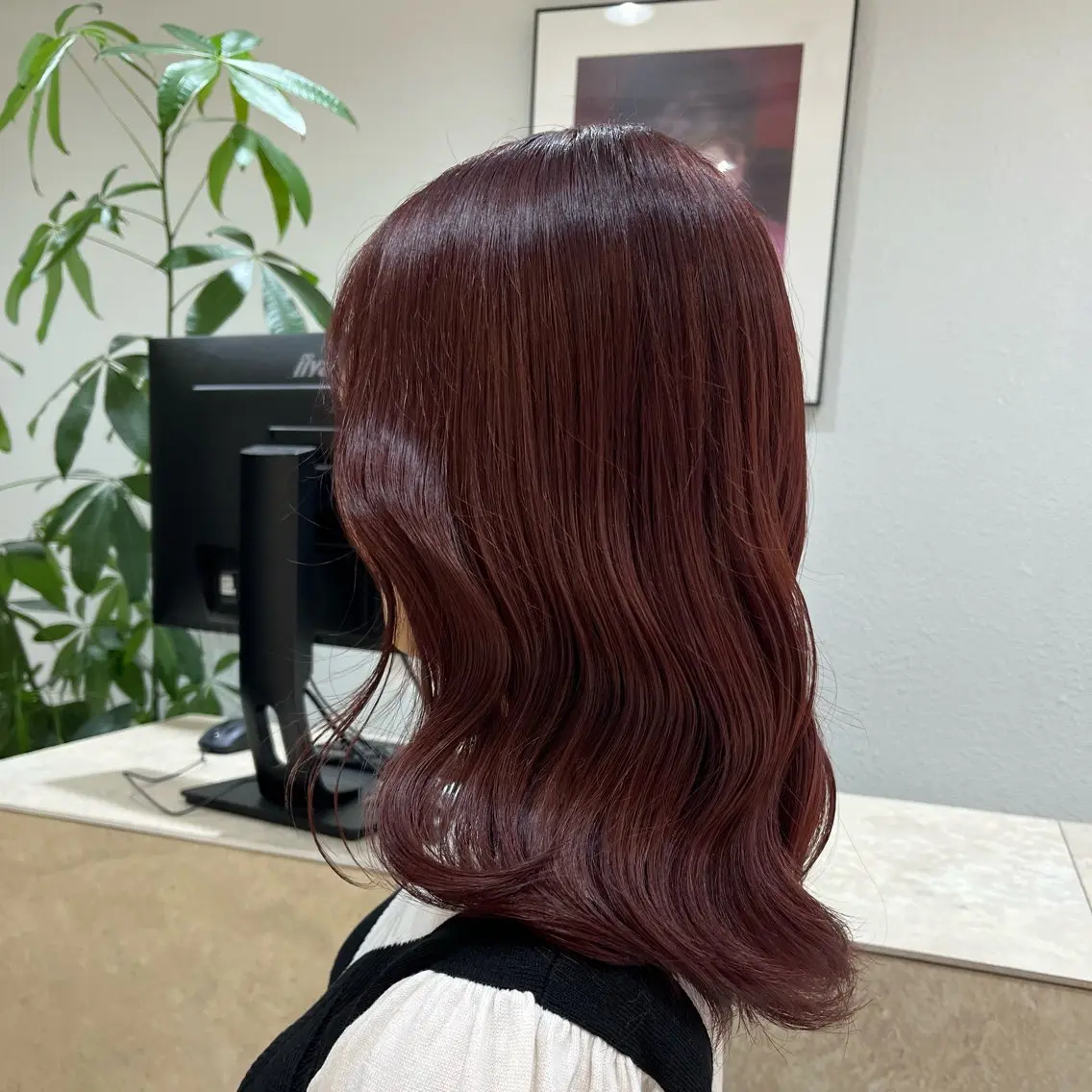 ミディアム ヘアカラー 🫧透明感カラー🫧 大橋美優のヘアスタイル