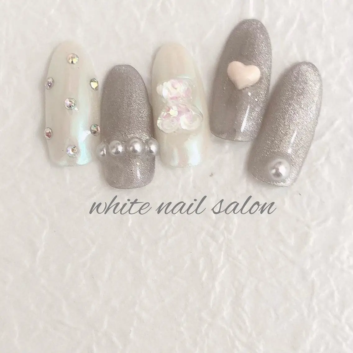 ネイル ジェルネイル ハードジェル 持ち込み ソフトジェル white nail salonのネイルデザイン