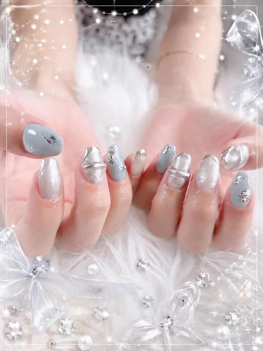 ネイル アートネイル ハンドネイル MignonReve 🎀Sayaのネイルデザイン