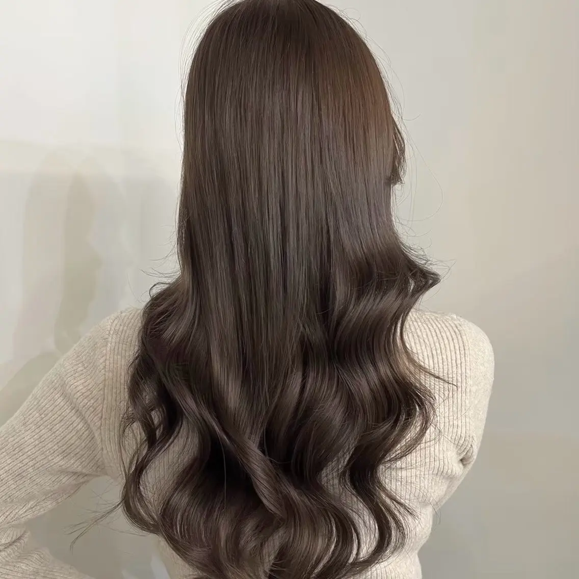 ロング 韓国風ヘア ヘアカラー 涼星/心斎橋/艶髪 モデル様募集中👑のヘアスタイル