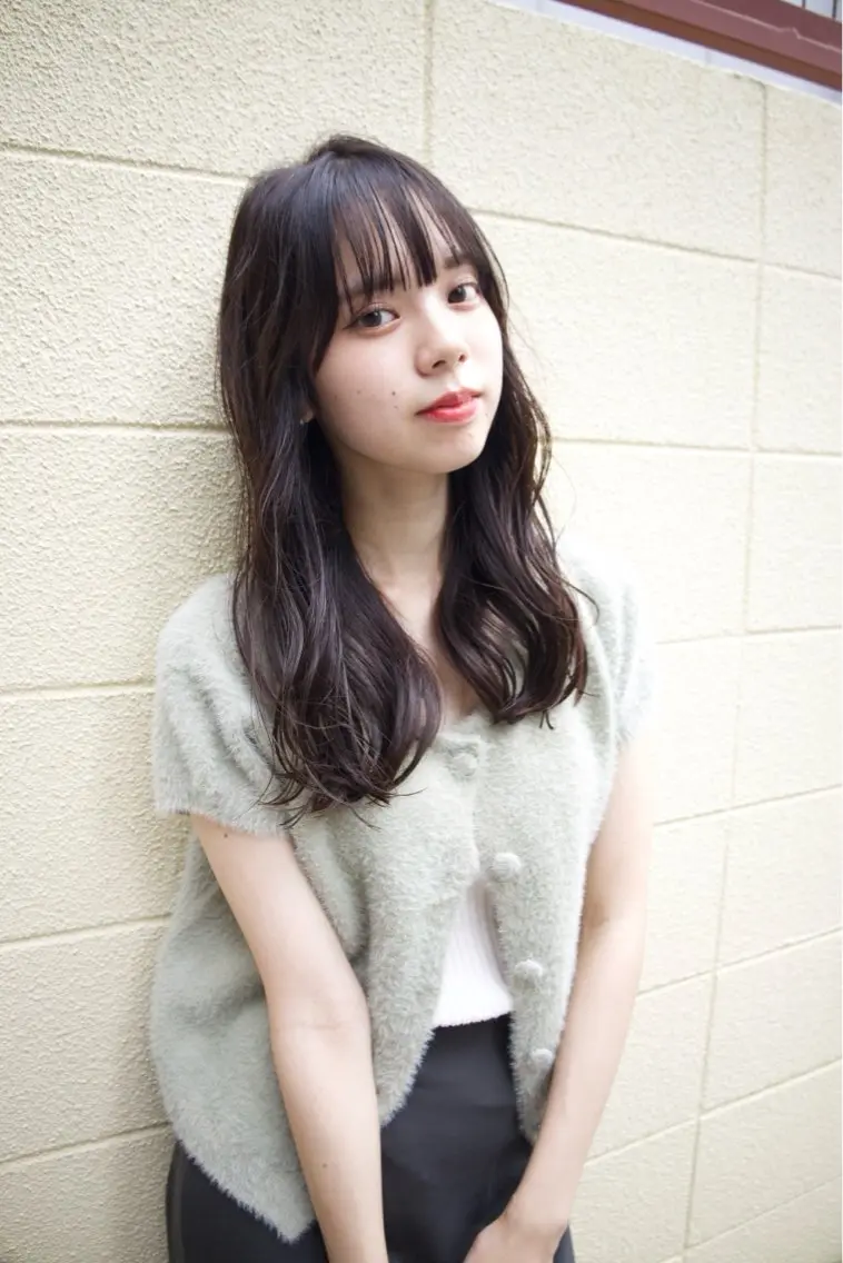 ミディアム ヘアカラー 西端 亨介のヘアスタイル