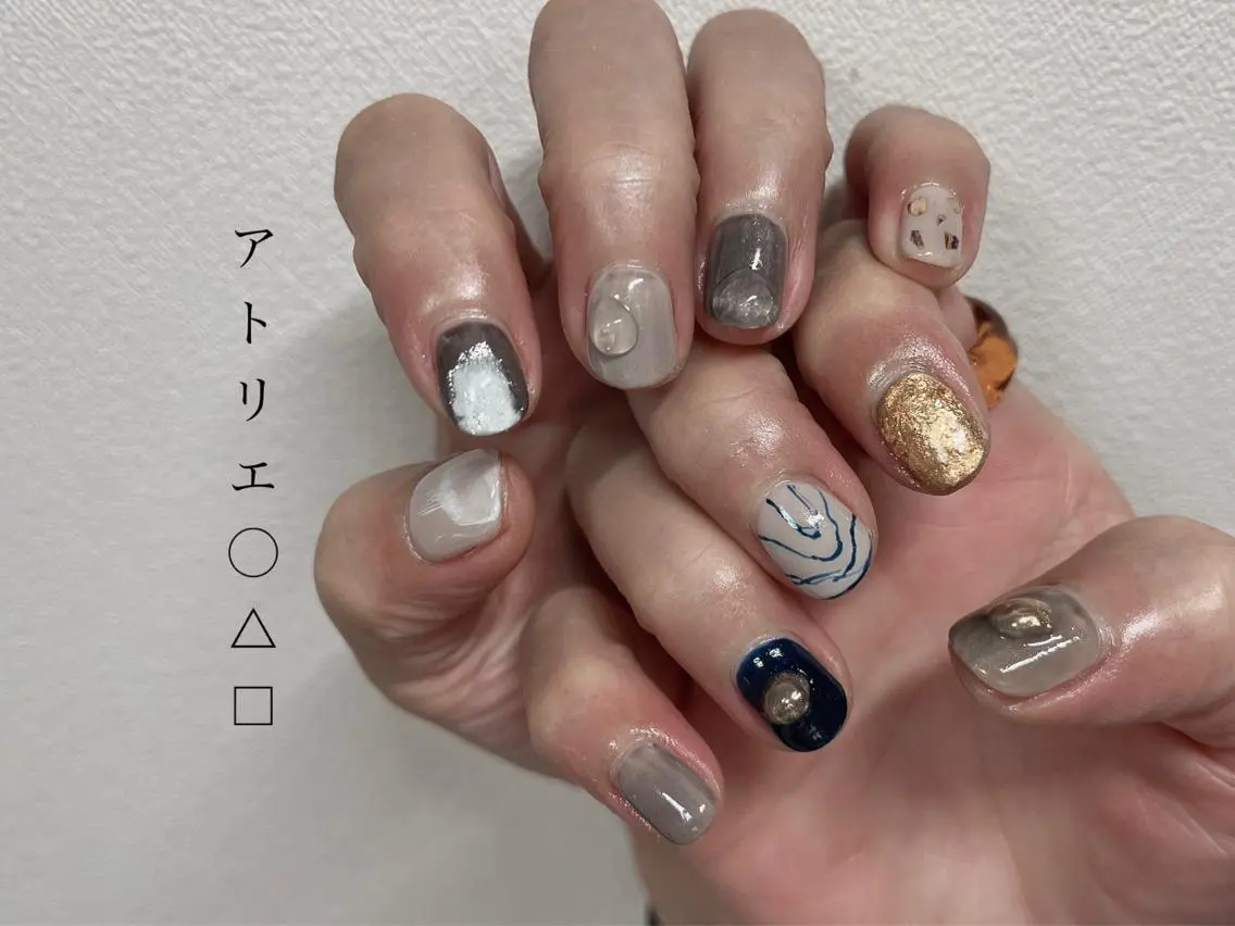 ネイル ハンドネイル アトリエ ○△□のネイルデザイン