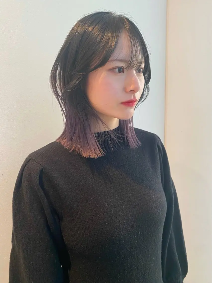 ミディアム カラー カット ヘアカラー トリートメント mai / linoah˚✧のヘアスタイル