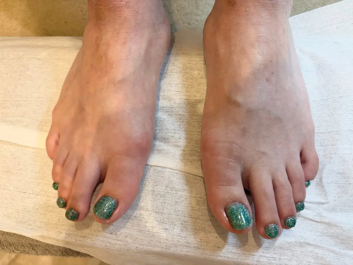 ネイル ラメ(グリッター) ワンカラーネイル Amys nail モミジのネイルデザイン